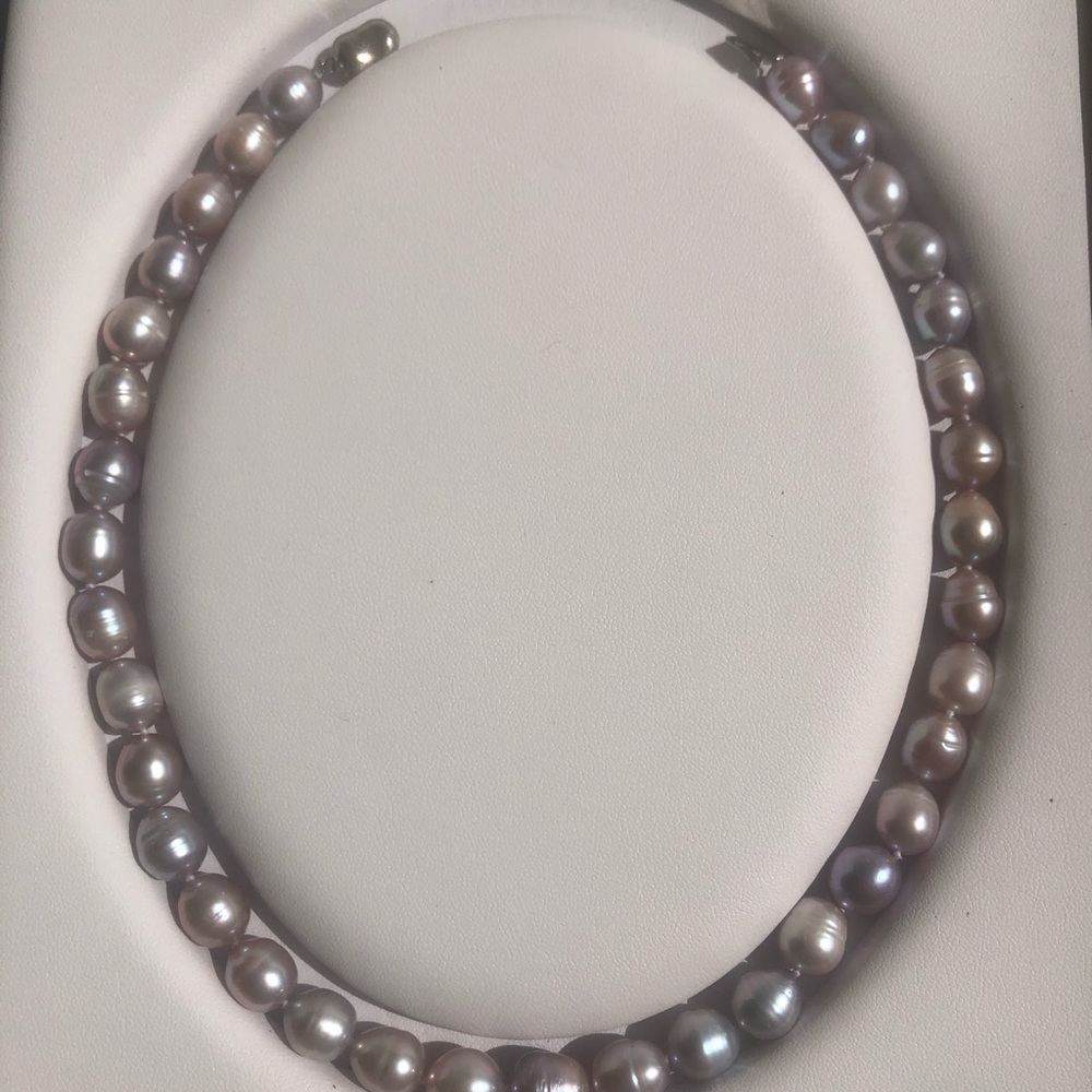 Genuine Lavender Freshwater pearl necklace